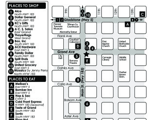 Attractions, Shopping & Dining Map